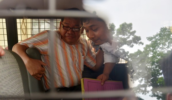 Idham Kholid saat pertama kali ditahan oleh penyidik Polda Jambi beberapa waktu lalu